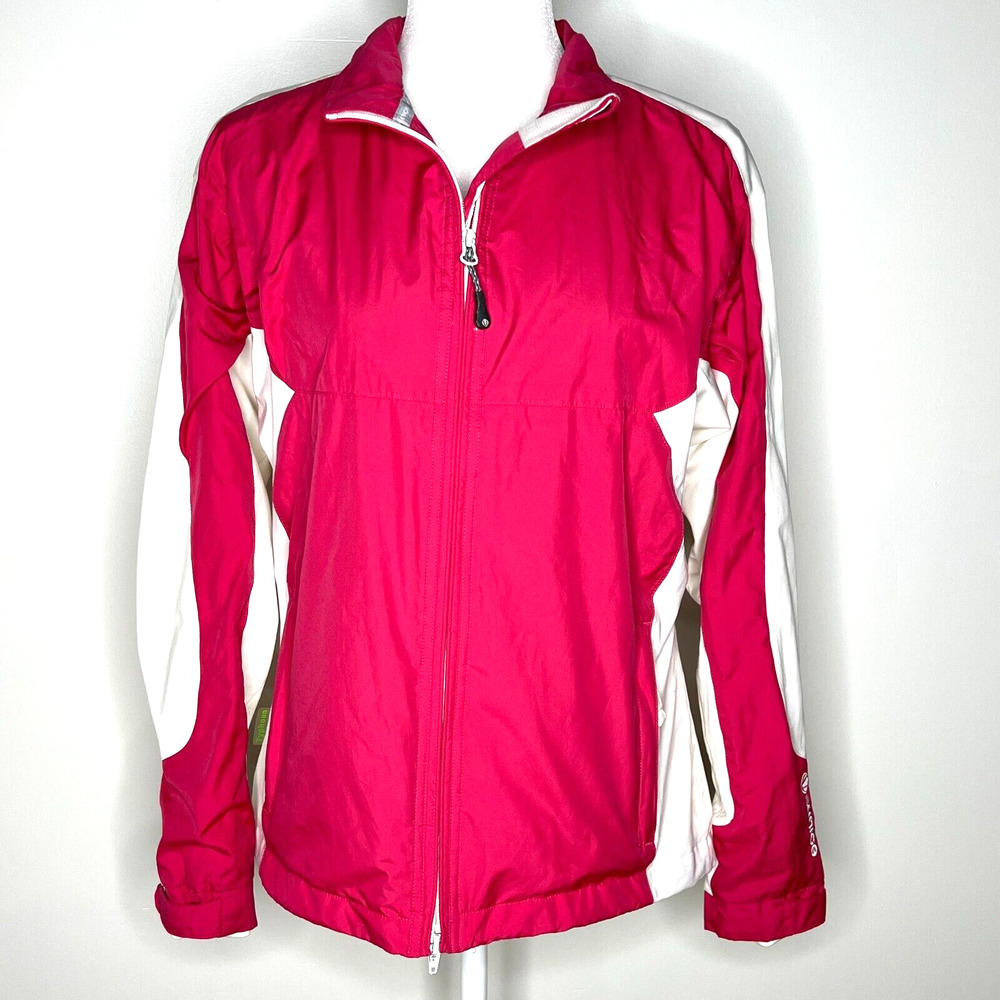 Sunice Typhoon Full Zip‎ Pink White Jacket Size M